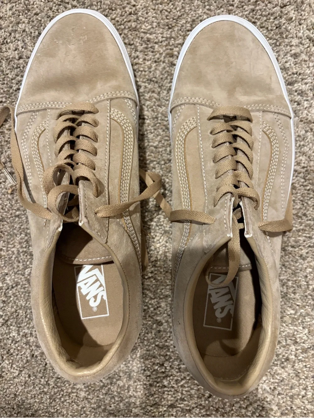 Vans Men’s Tan Suede Old Skool Sneakers Size 11.5